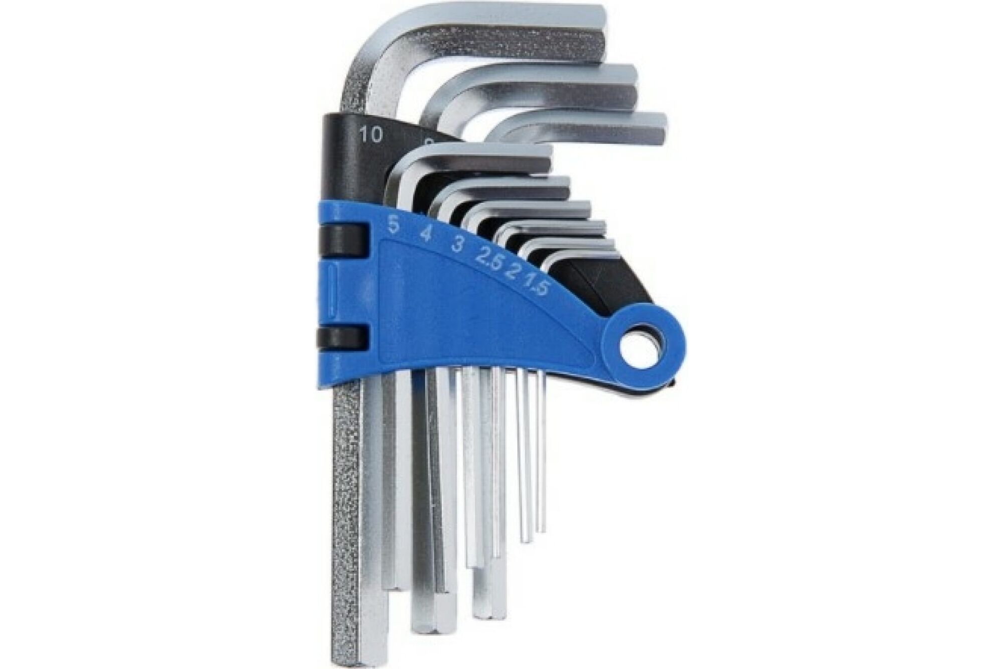 Набор шестигранных ключей TUNDRA CrV, 1.5 - 10 мм, 9 шт. 2354391