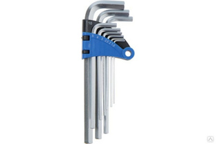Набор шестигранных ключей TUNDRA удлиненных, CrV, 1.5 - 10 мм, 9 шт. 2354392 #1