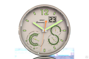 Настенные часы RST, метеостанция часы, барометр, термометр, гигрометр, дата RST77745 #1