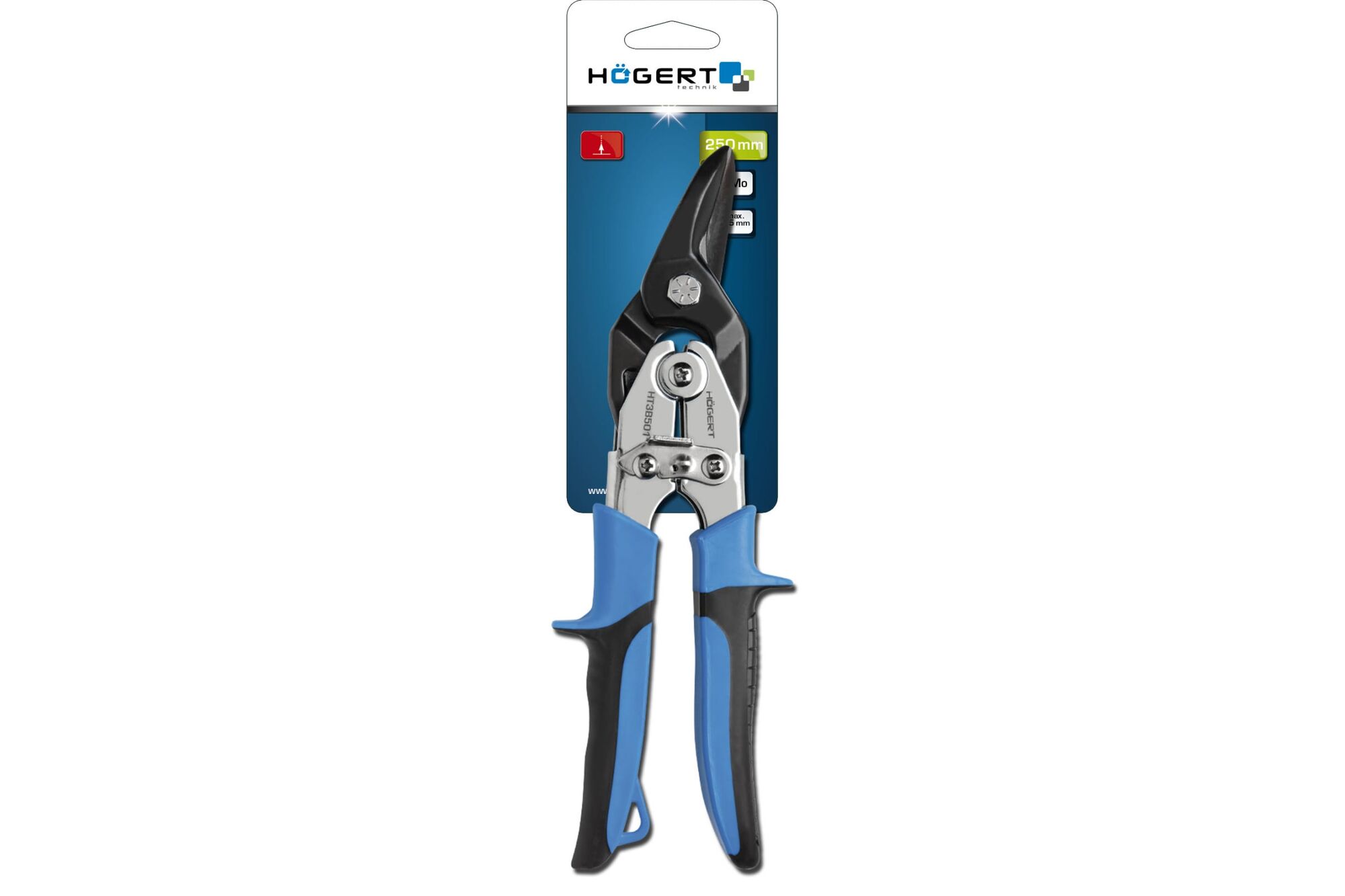 Ножницы для стали HOEGERT TECHNIK 250 мм, левые HT3B501 Hoegert