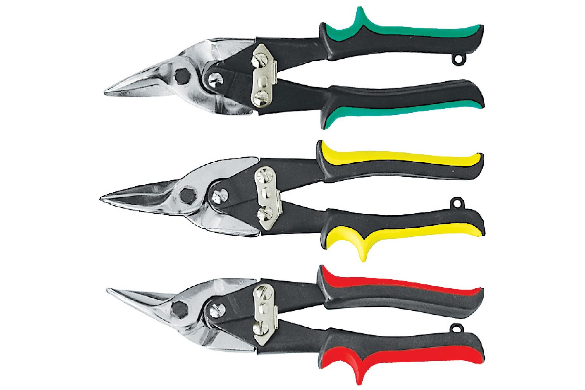 Ножницы по жести КУРС усиленные, инструментальная сталь, эргономичные ручки, правые 41458