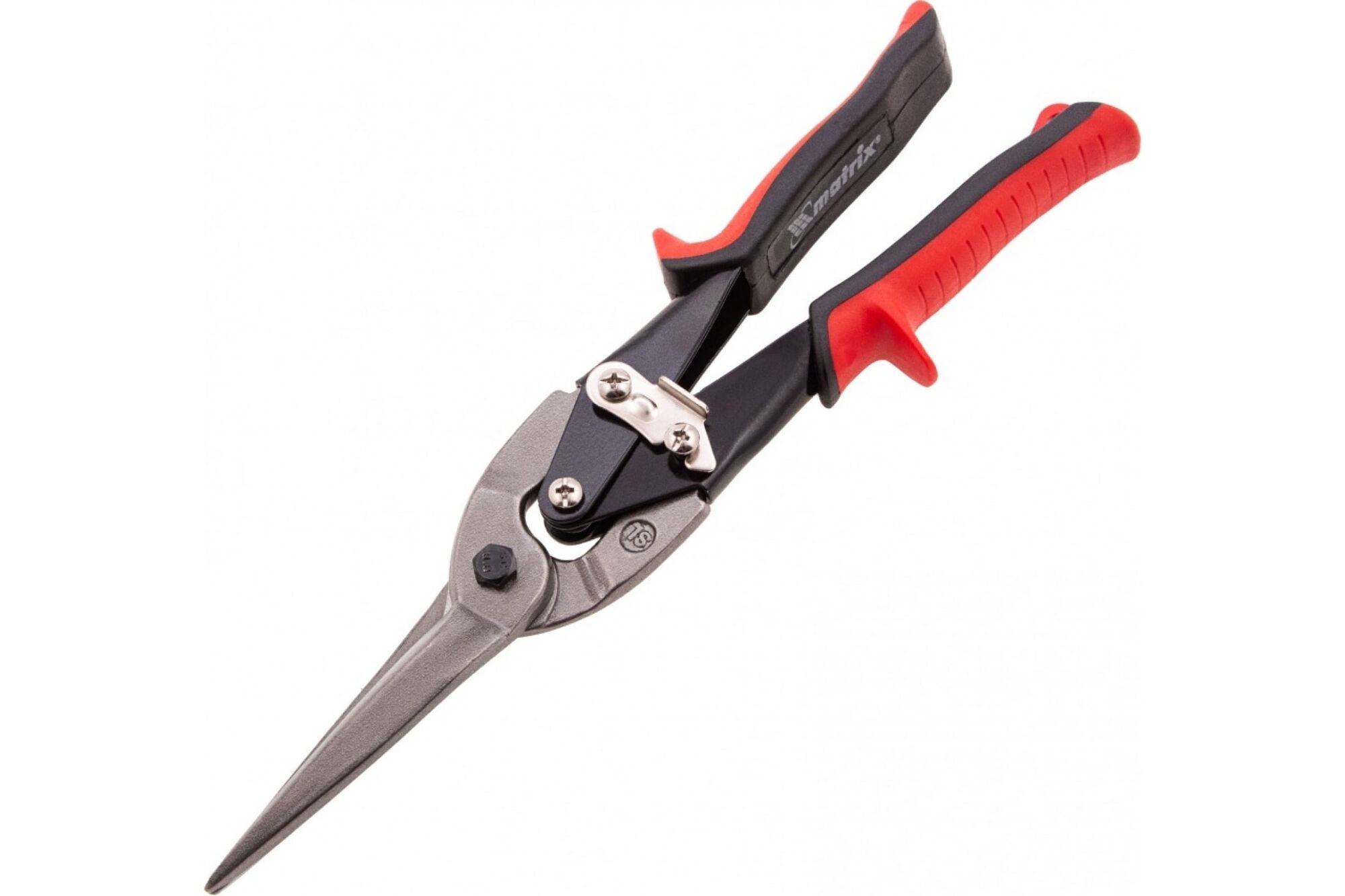 Ножницы по металлу MATRIX, удлиненные, 285 мм, пряморежущие, обрезиненные рукоятки 78341 Matrix #1