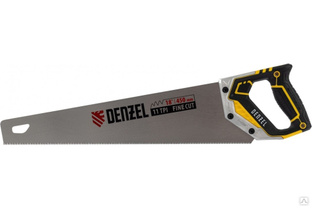 Ножовка по дереву Denzel, 450 мм, 11 TPI, зуб 3D, металлопластиковая рукоятка 24141 #1