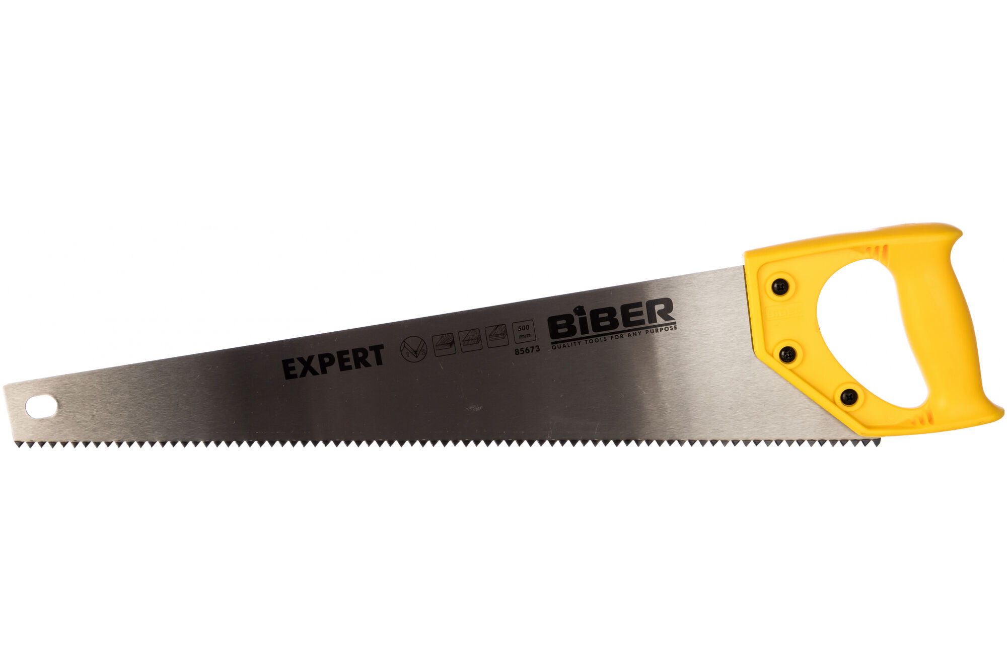 Ножовка по дереву крупный зуб 500 мм Biber Эксперт 85673 тов-080820