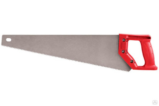 Ножовка по дереву, средний каленый зуб 7 TPI, 2D заточка, пластиковая ручка 400 мм КУРС 40311 