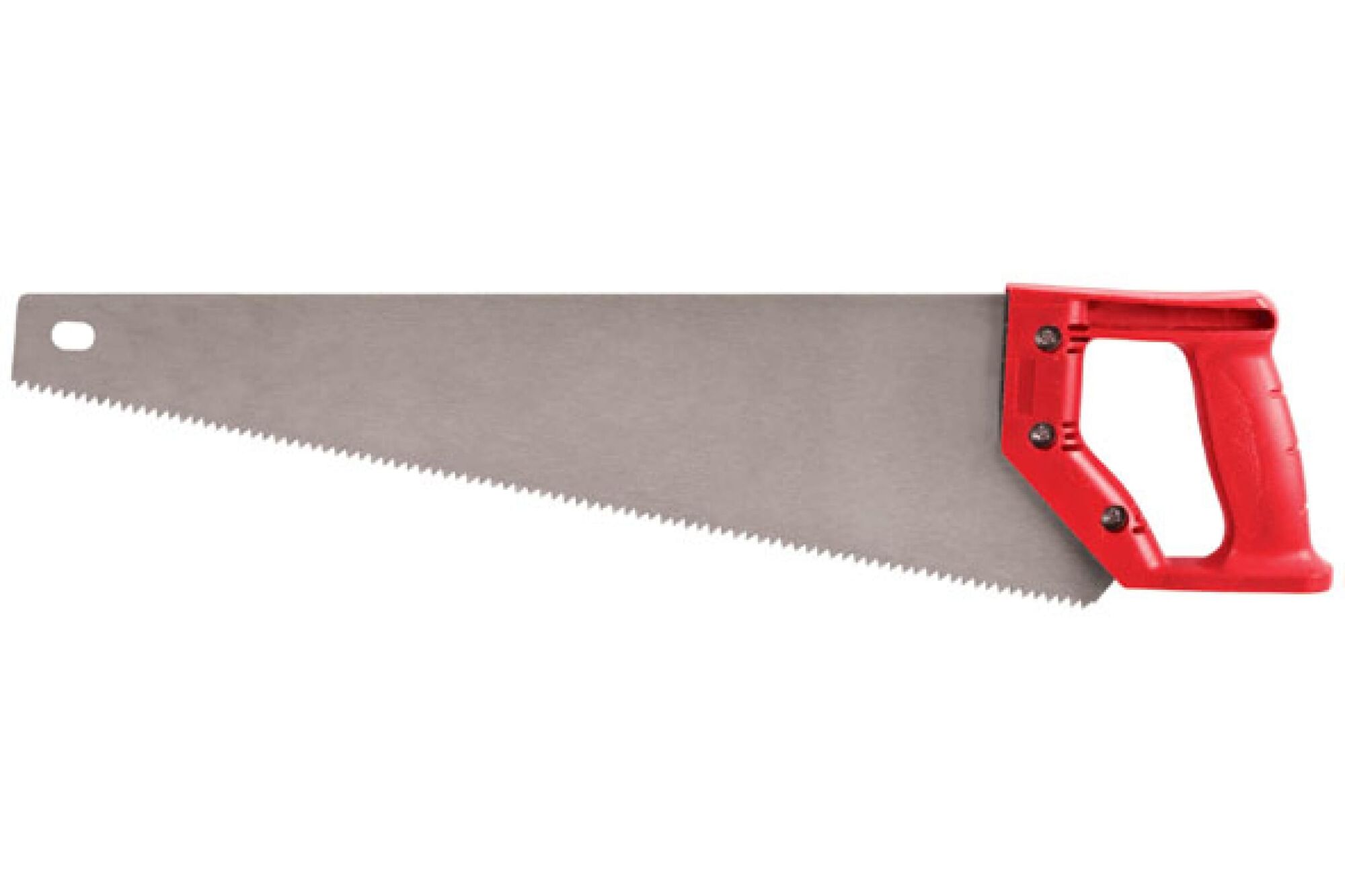 Ножовка по дереву, средний каленый зуб 7 TPI, 2D заточка, пластиковая ручка 400 мм КУРС 40311