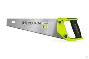 Ножовка по дереву, 350 мм, 3d, средний зуб ARMERO A534/350 