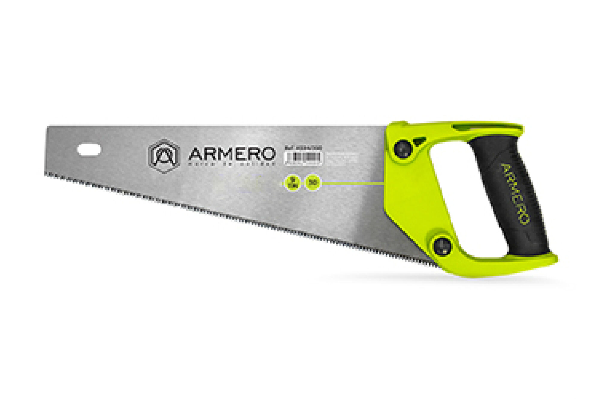 Ножовка по дереву, 350 мм, 3d, средний зуб ARMERO A534/350