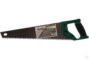 Ножовка по сырой древесине Runex Green 400 мм прямой крупный зуб 577441 #1