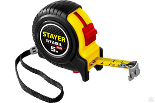 Профессиональная рулетка с двухсторонней шкалой STAYER Stabil 5 м х 19 мм 34131-05_z02 #1