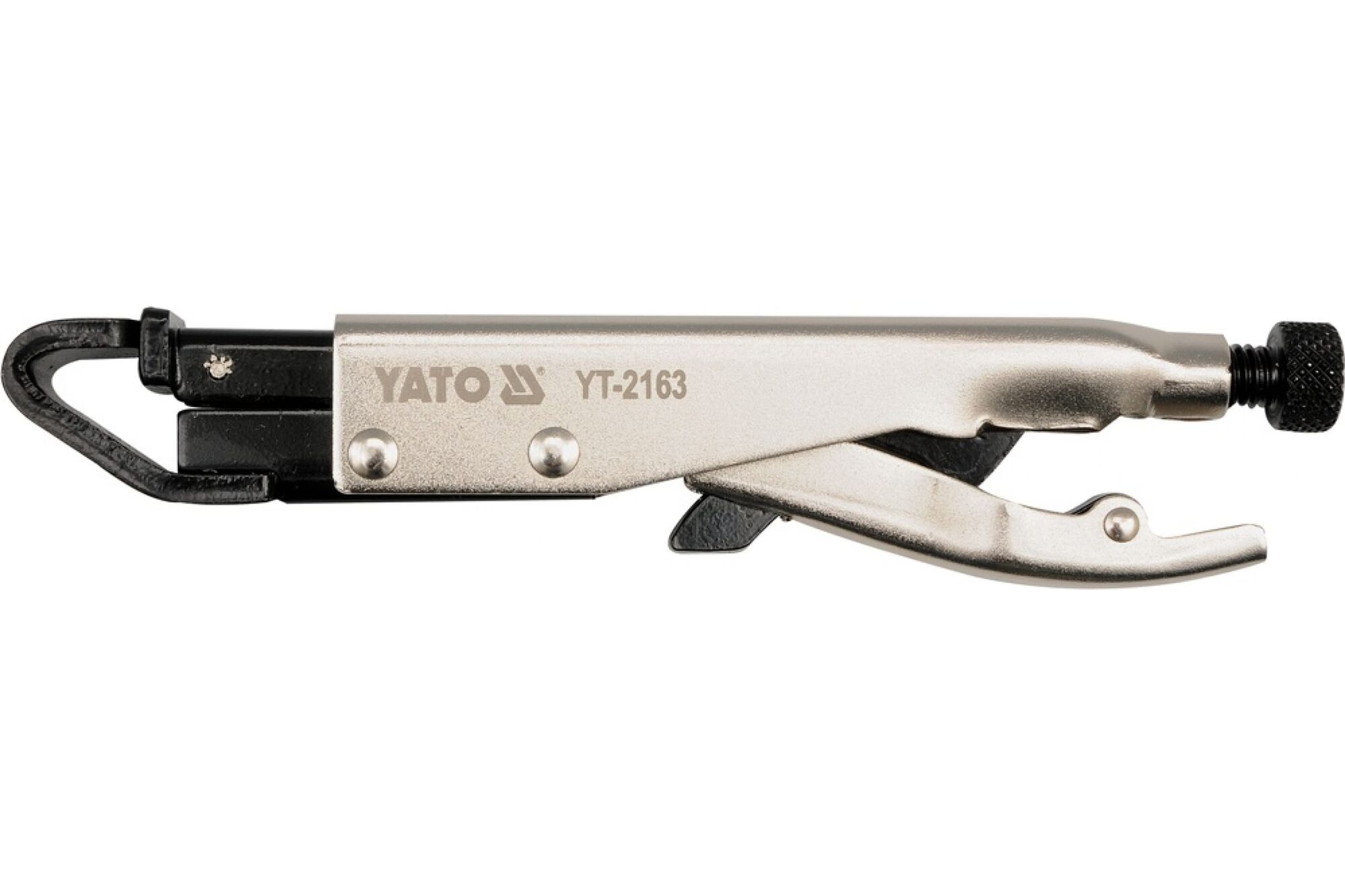 Ручной зажим с угловой губкой 210 мм YATO YT-2163