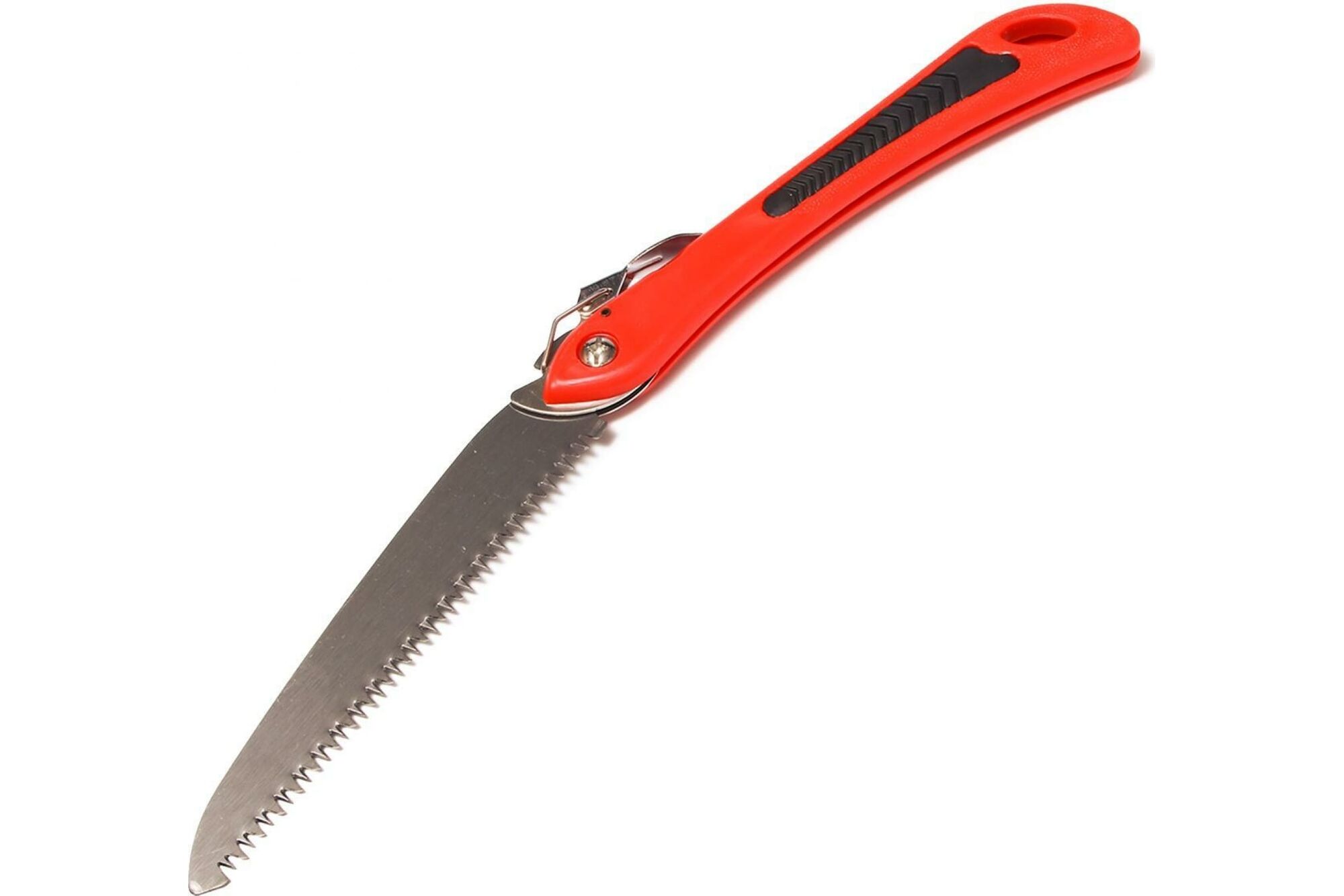 Садовая ножовка Greengo складная 40 см, рукоять оранжевая с черной вставкой пластик 150805
