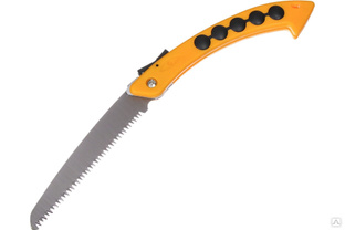 Садовая ножовка Greengo складная 41 см, рукоять желтая с черными вставками пластик 150808 