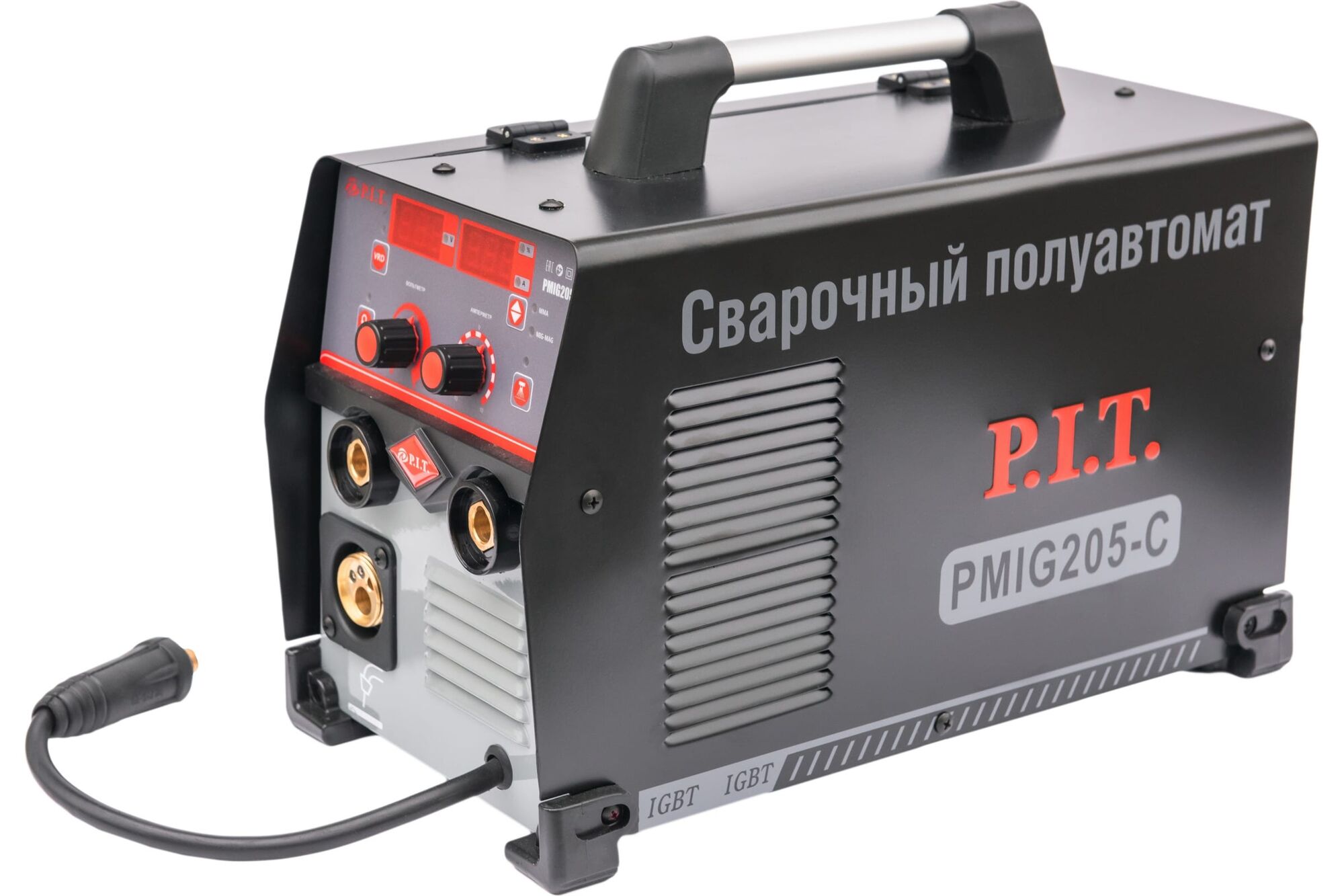 Сварочный полуавтомат P.I.T. 205А, 6,8 кВт PMIG205-C