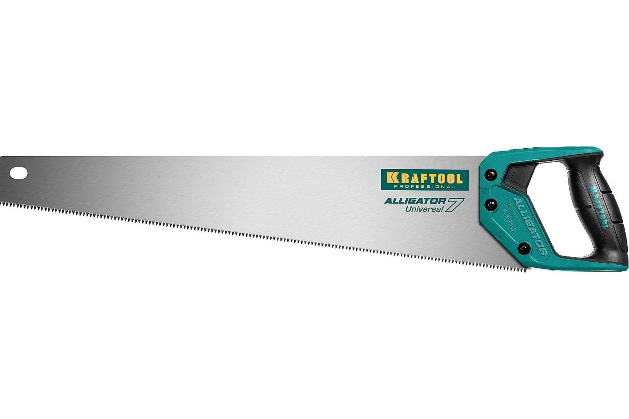 Универсальная ножовка Kraftool Alligator 7', 550 мм, 7 TPI 3D зуб. 15004-55