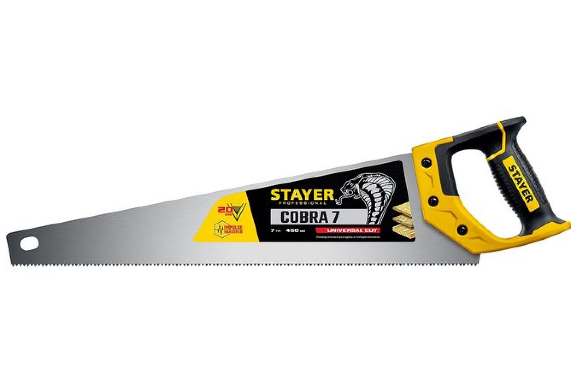 Универсальная ножовка Stayer 'Cobra 7' 450 мм, 7 TPI, 1510-45_z02