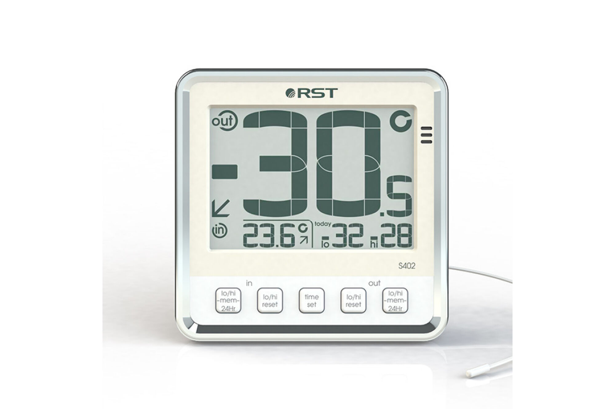 Цифровой термометр с большим дисплеем RST, дом-улица RST02402