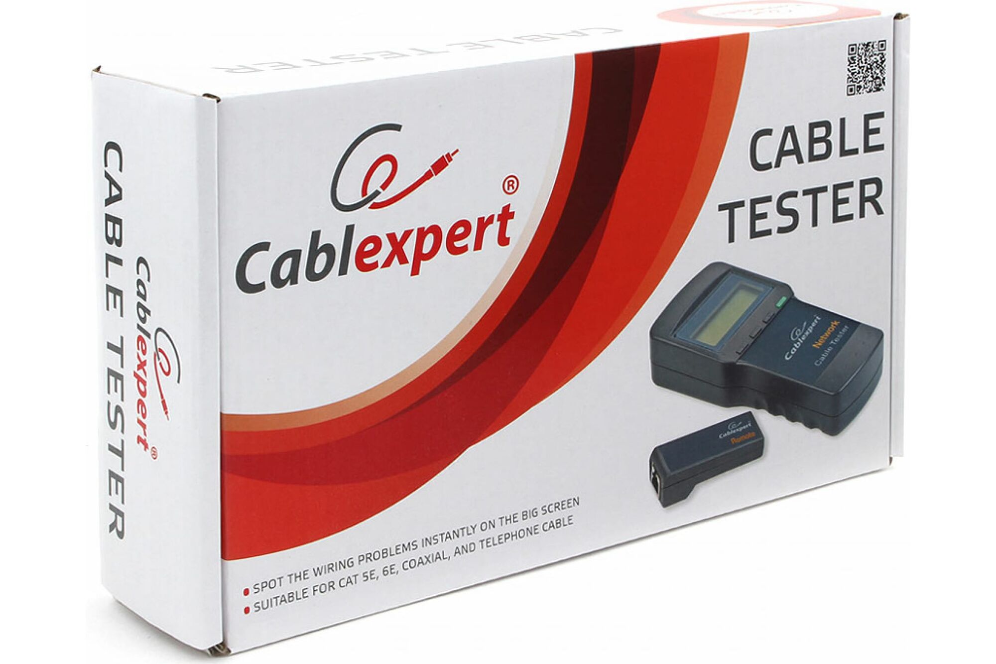 Цифровой тестер Cablexpert LAN для RG-45, RG-58, RJ-12,11 NCT-3, цена в  Екатеринбурге от компании ГЛОБАЛСТРОЙРТИ