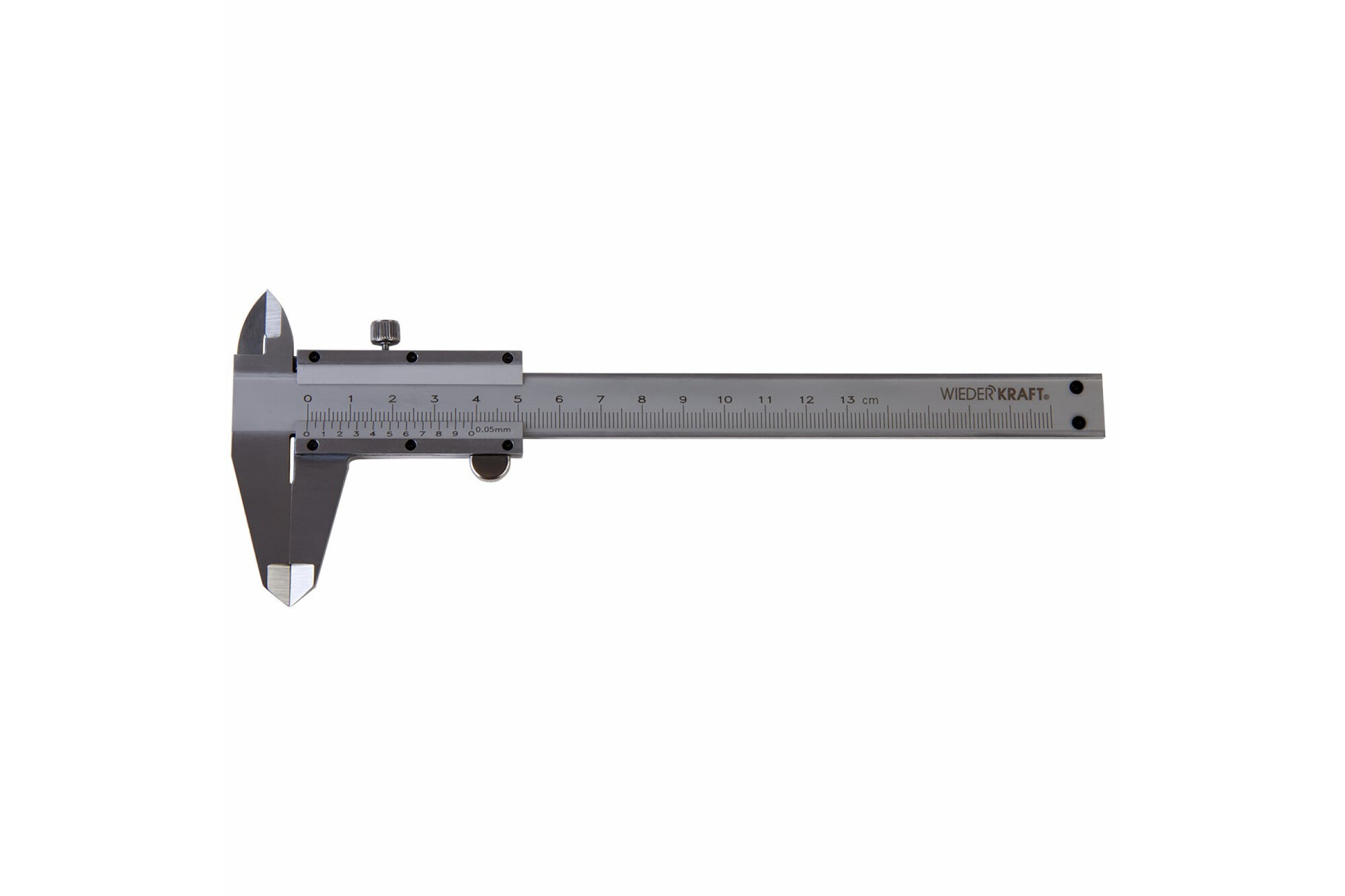 Штангенциркуль WIEDERKRAFT нониусный, 125 мм, 0.05 мм, тип I, ГОСТ 166-89, со сборной рамкой WDK-MC12505