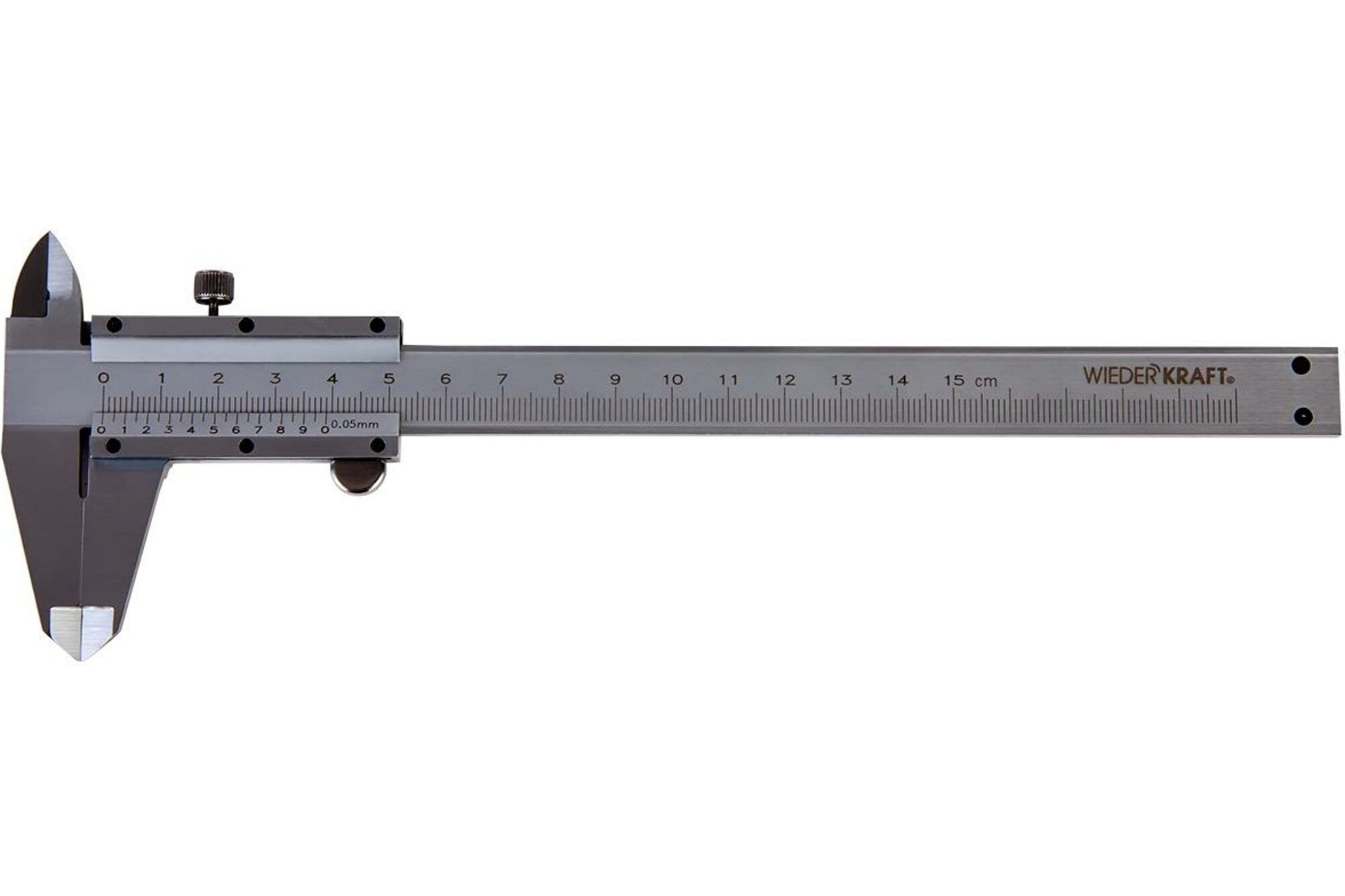 Штангенциркуль WIEDERKRAFT нониусный, 150 мм, 0.05 мм, тип I, ГОСТ 166-89, со сборной рамкой WDK-MC15005