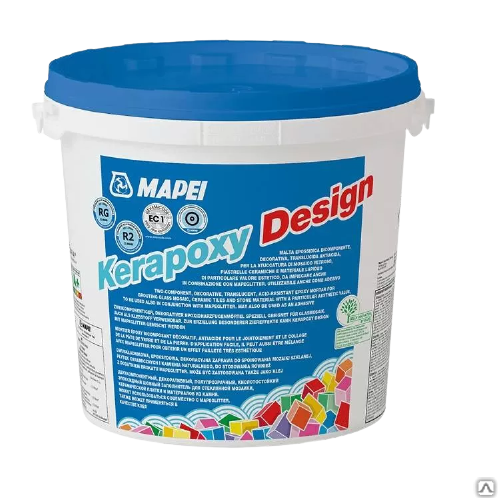 Затирка Mapei Kerapoxy Мапей Керапокси Desing № 700 + 6% № 222 темно-синий