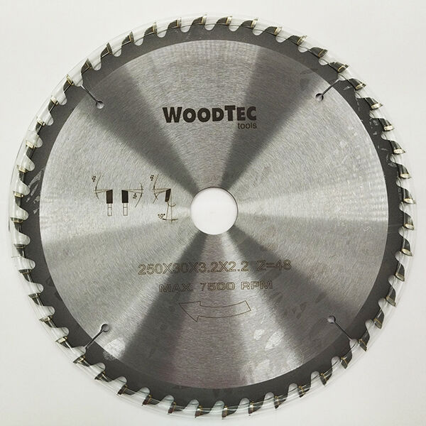 Пила дисковая Ø250 х 30 х 3,2/2,2 Z48 WZ продольное/поперечное WoodTec (ИН 299116)