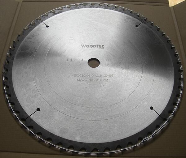 Пила дисковая Ø450 х 30 х 4,0/2,8 Z56 WZ продольное/поперечное WoodTec (ИН 299135)