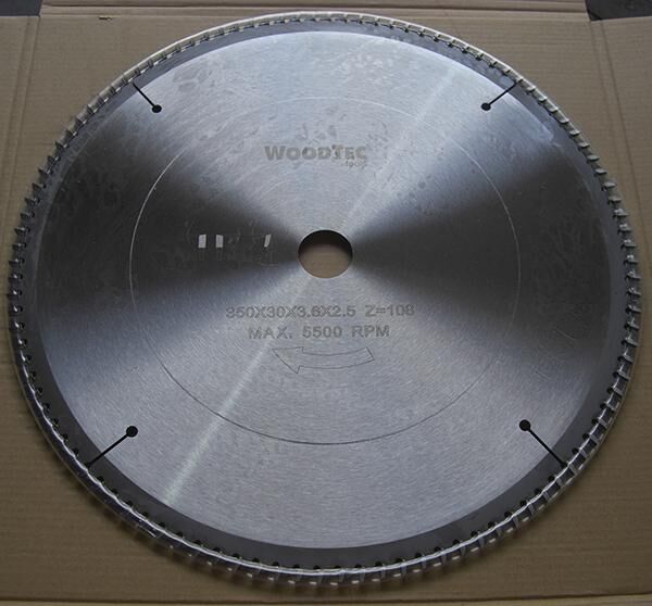 Пила дисковая Ø350 х 30 х 3,6/2,5 Z108 WZ поперечное WoodTec (ИН 299125)
