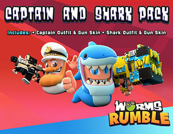 Игра для ПК Team 17 Worms Rumble - Captain & Shark Double Pack