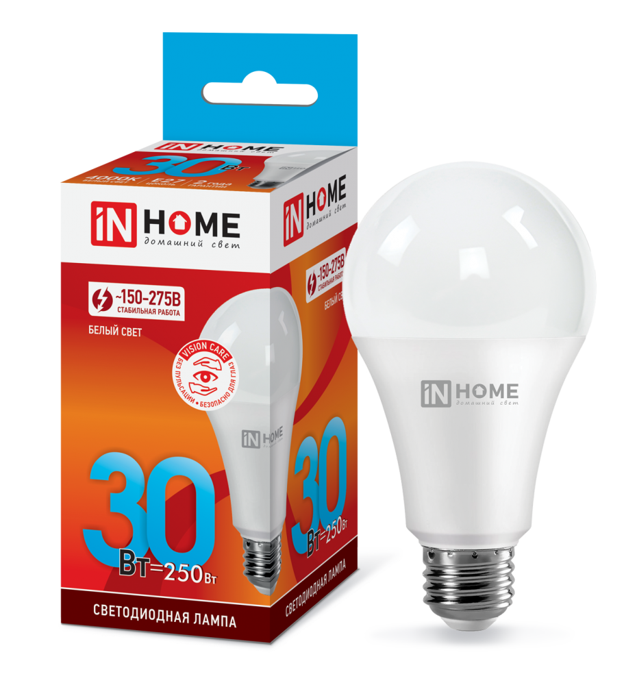 Лампа LED-A70-VC 30Вт 230В Е27 4000К 2850Лм IN HOME 4690612024141