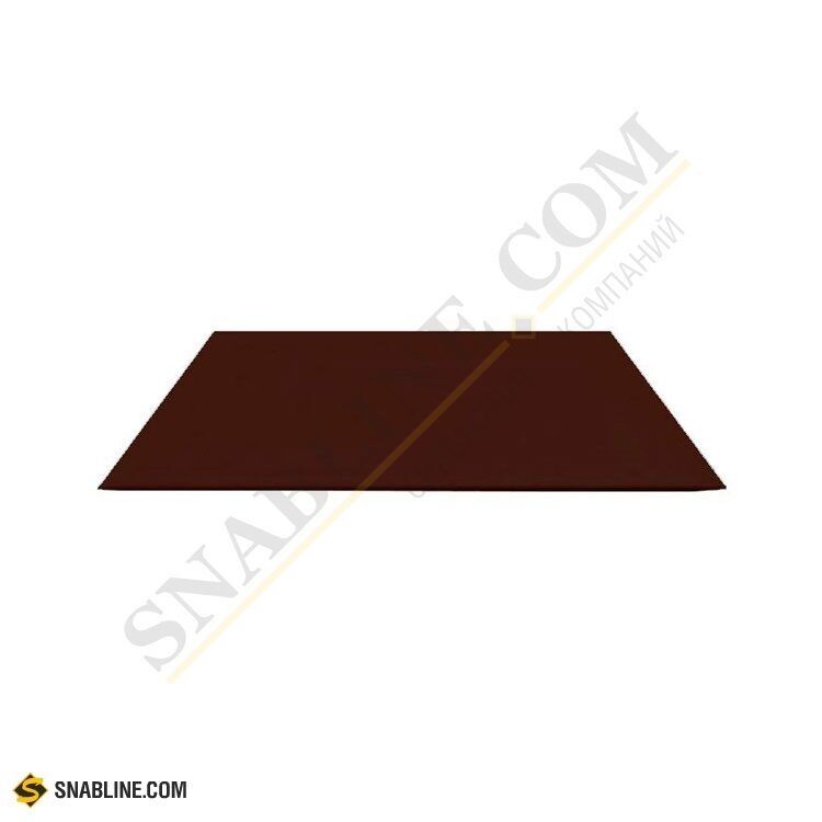Лист гладкий RAL 8017 коричневый шоколад (оцинкованная сталь), 1250x2000x0.5 мм