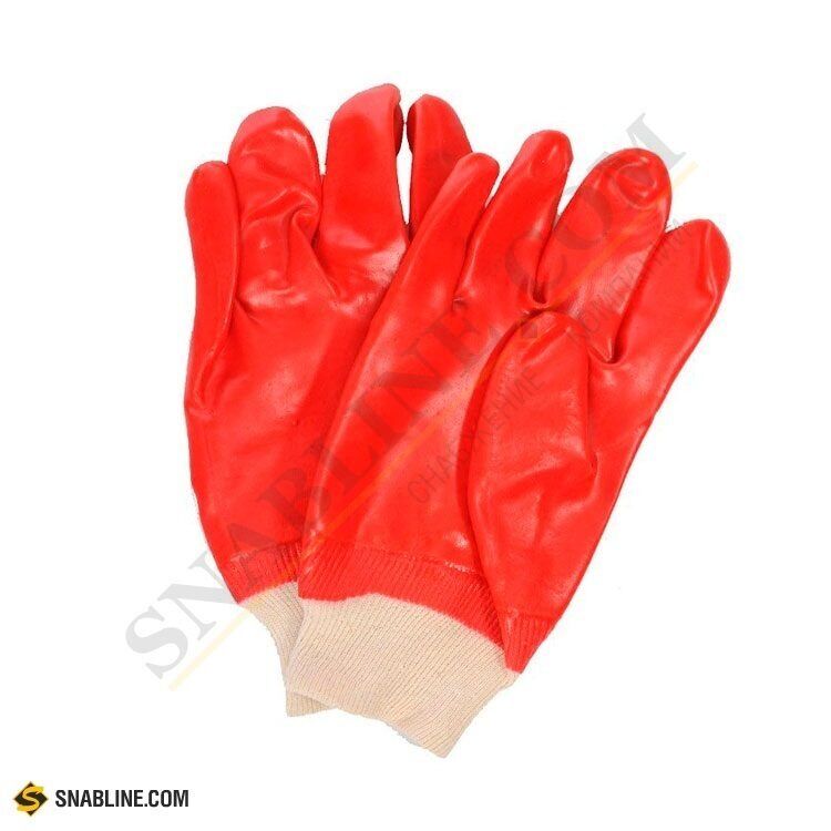 Перчатки красные маслобензостойкие