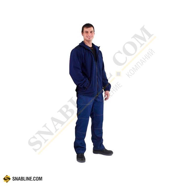 Куртка флисовая синяя, размер XL