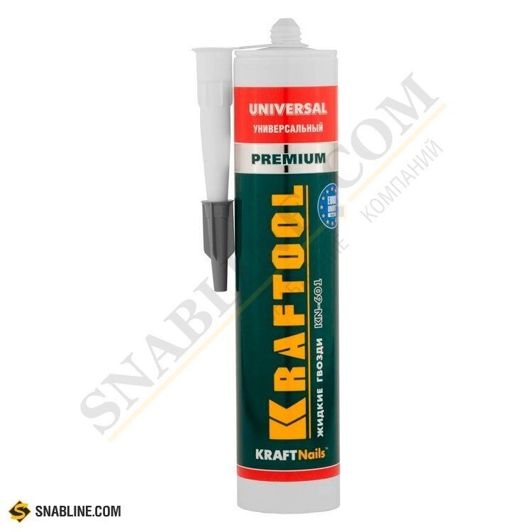 Клей монтажный KRAFTOOL KraftNails Premium KN-601 универсальный для наружных и внутренних работ, 310 мл