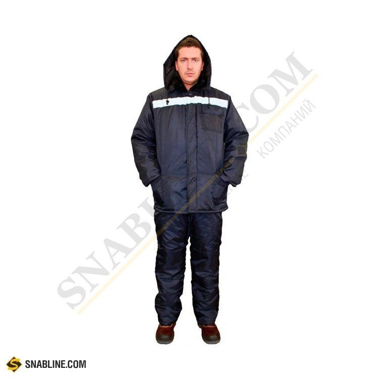 Костюм рабочий зимний мужской (куртка и полукомбинезон), размер 52-54 рост 170-176 см