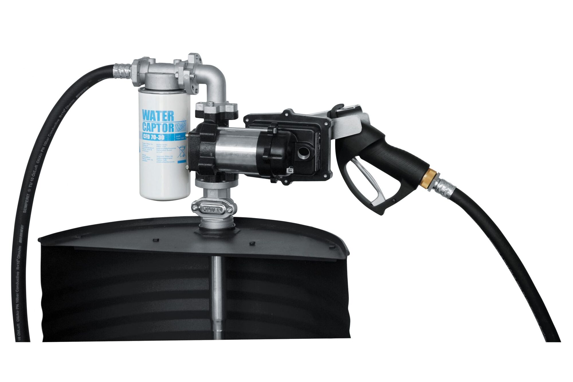 Бочковой комплект PIUSI Drum EX50 12 V ATEX - для бензина: электрический насос, фильтр, 50 л/мин F00372030