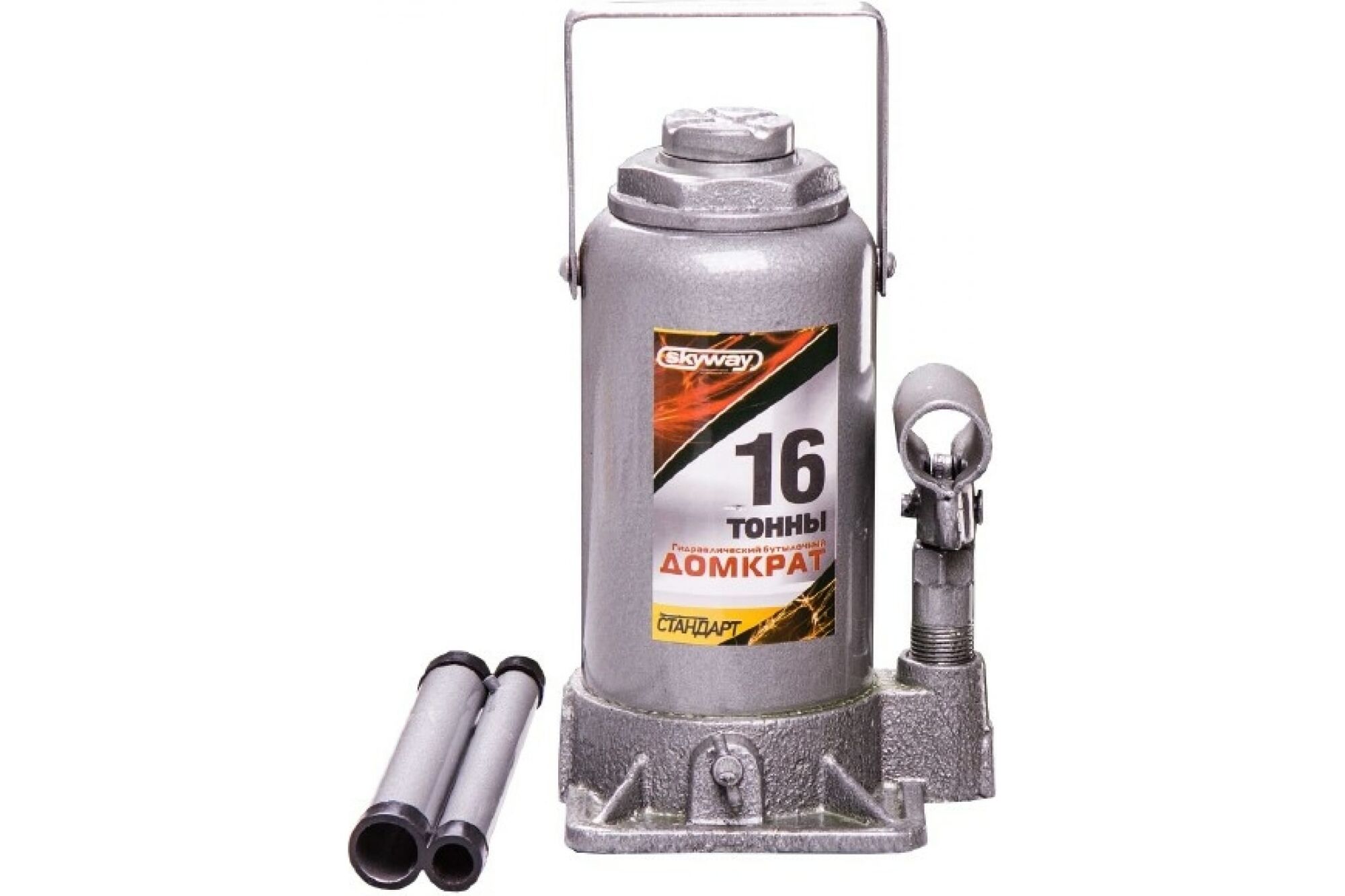 Гидравлический бутылочный домкрат SKYWAY 16 т h 210-395 мм STANDART S01804029