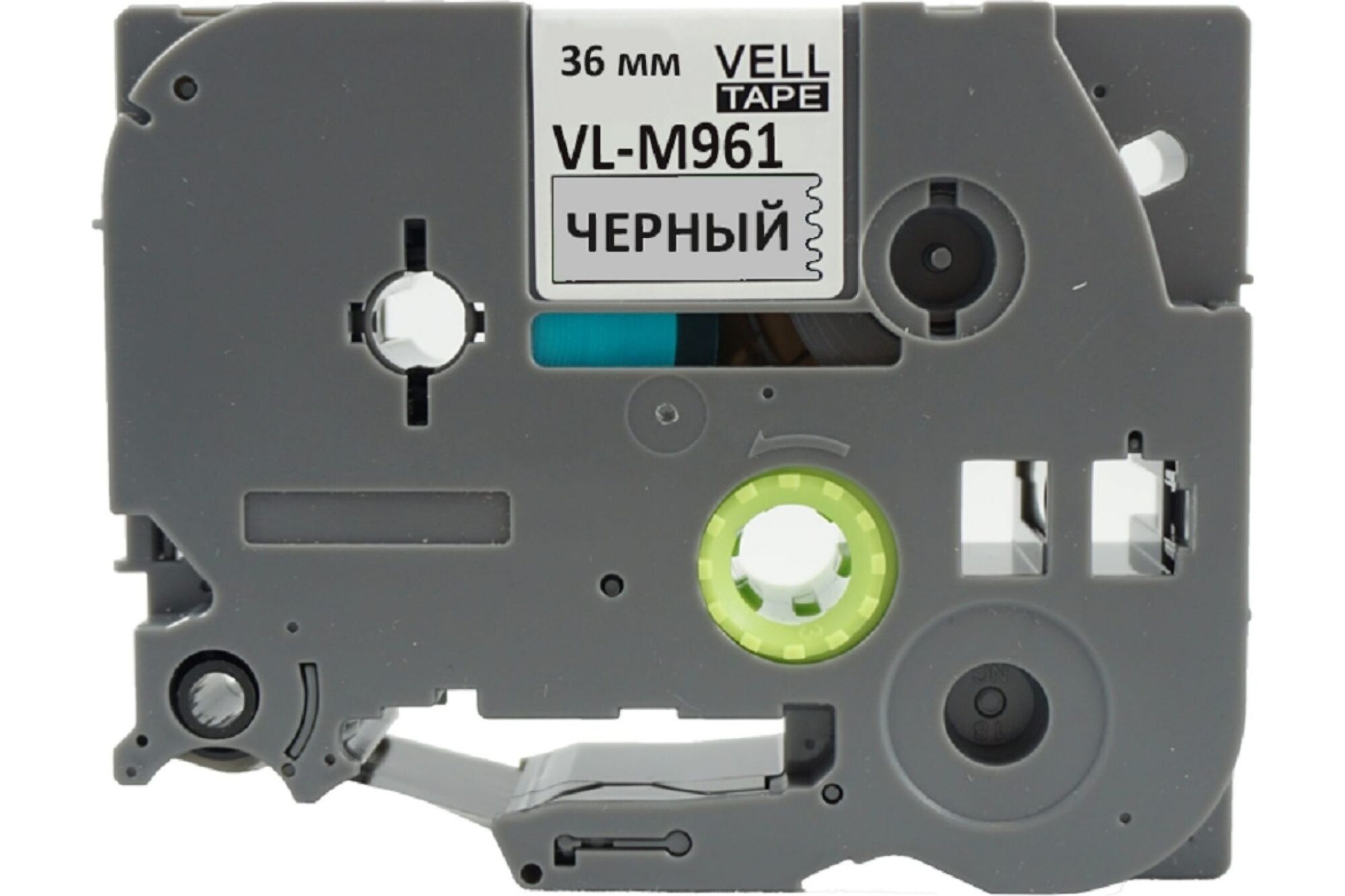Лента Vell VL-M961 Brother TZE-M961, 36 мм, черный на металлизированном, для PT9700/P900W 319979