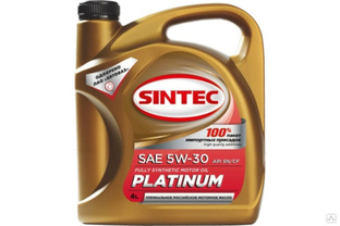 Масло синтетическое SINTEC PLATINUM (4 л, 5W-30, SN/CF) Обнинскоргсинтез 801939 Sintec 