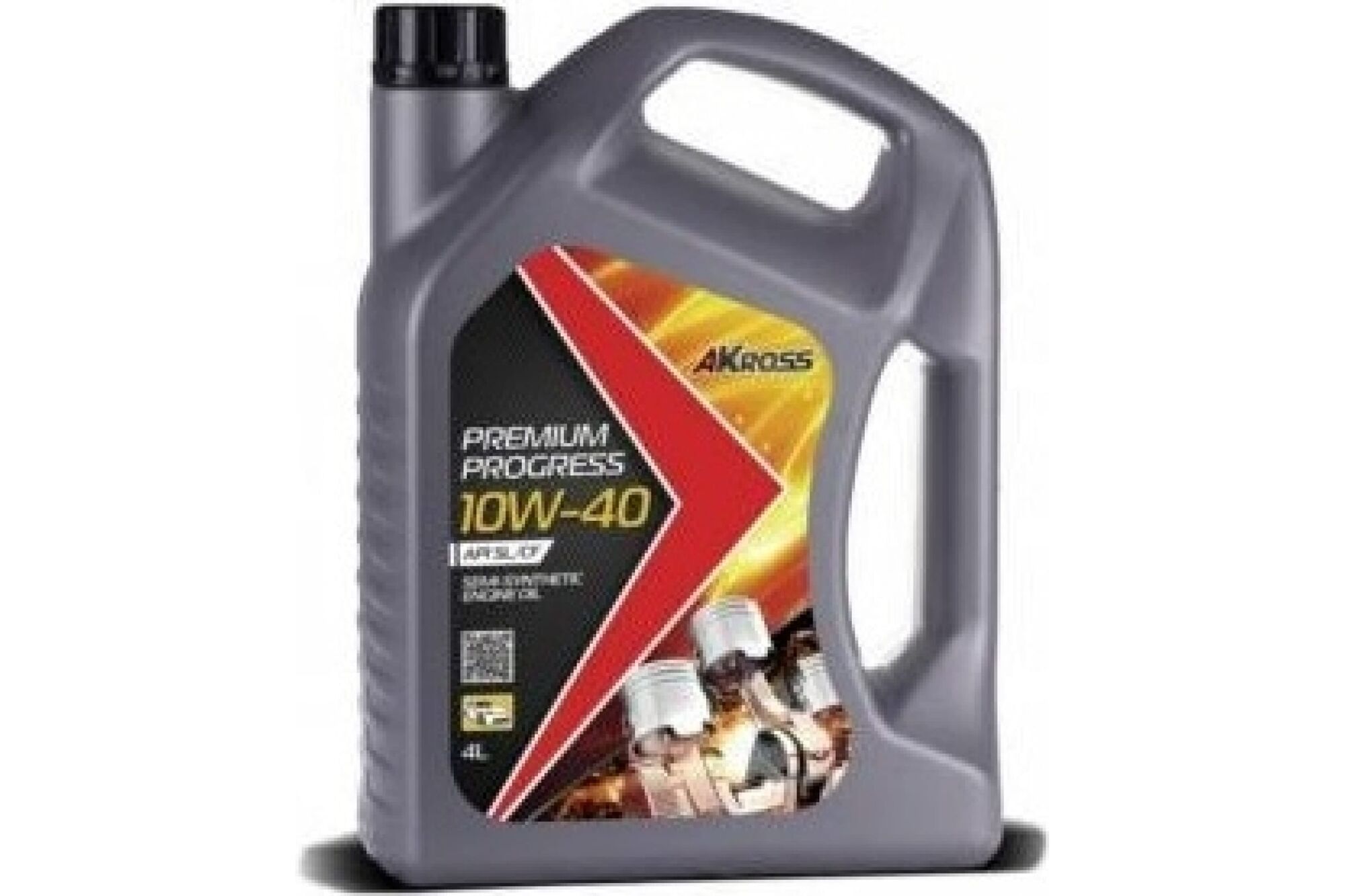 Моторное масло AKross PREMIUM PROGRESS полусинтетическое, 10W-40, SL/CF, 4 л AKS0002MOS Premium