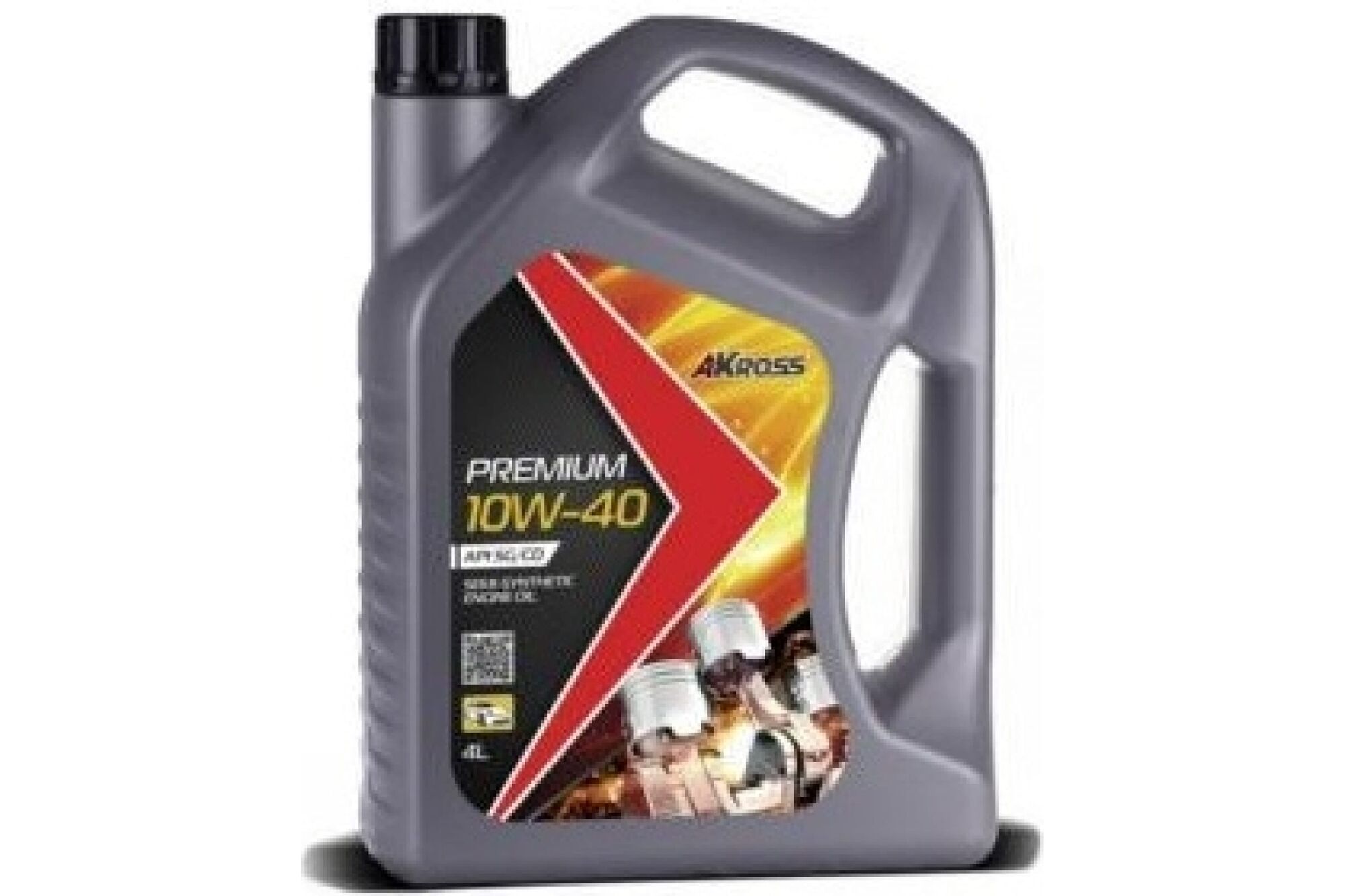 Моторное масло AKross PREMIUM полусинтетическое, 10W-40, SG/CD, 4 л AKS0007MOS Premium