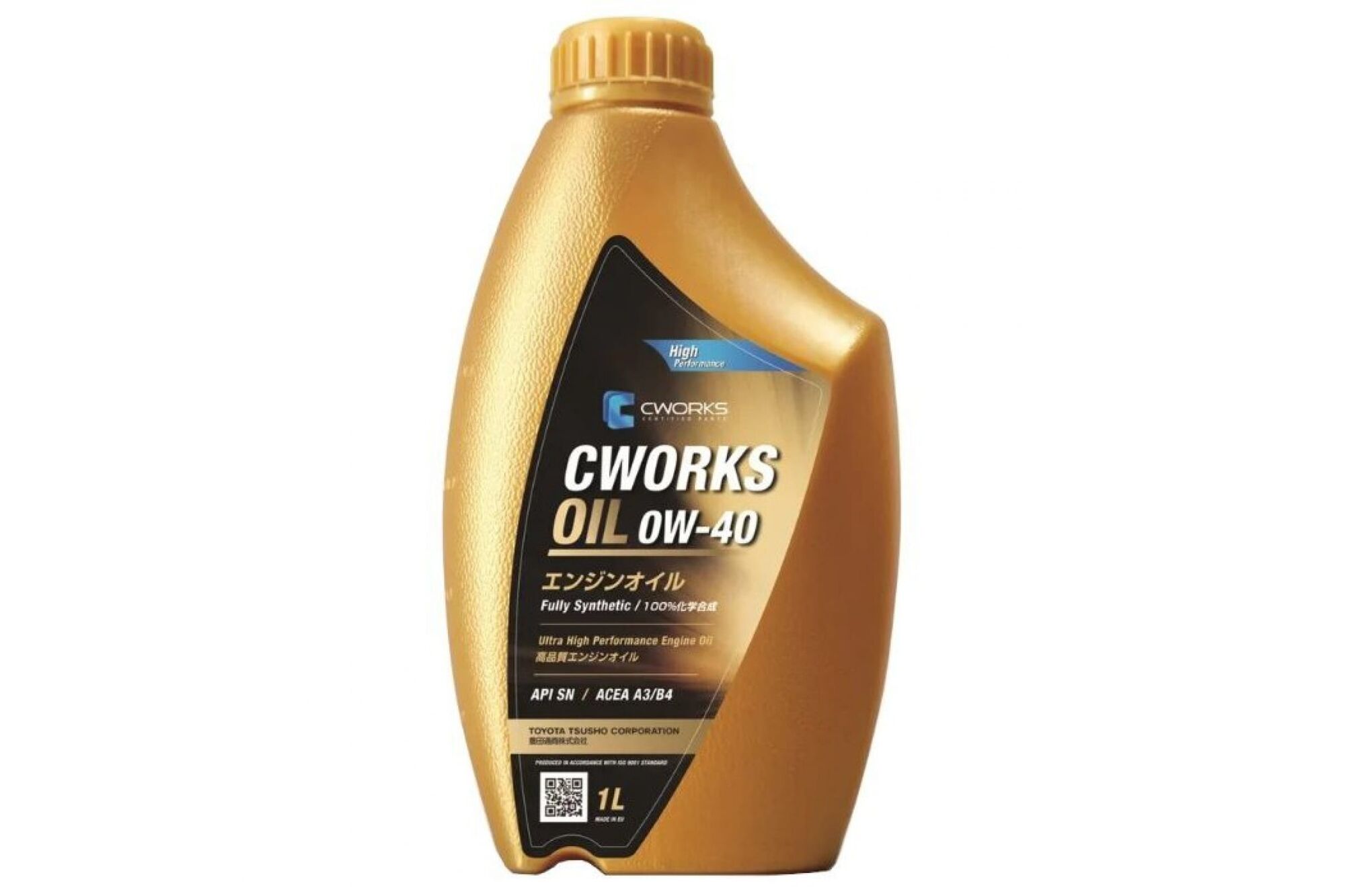 Моторное масло OIL 0W-40 A3/B4 1 л CWORKS A130R6001