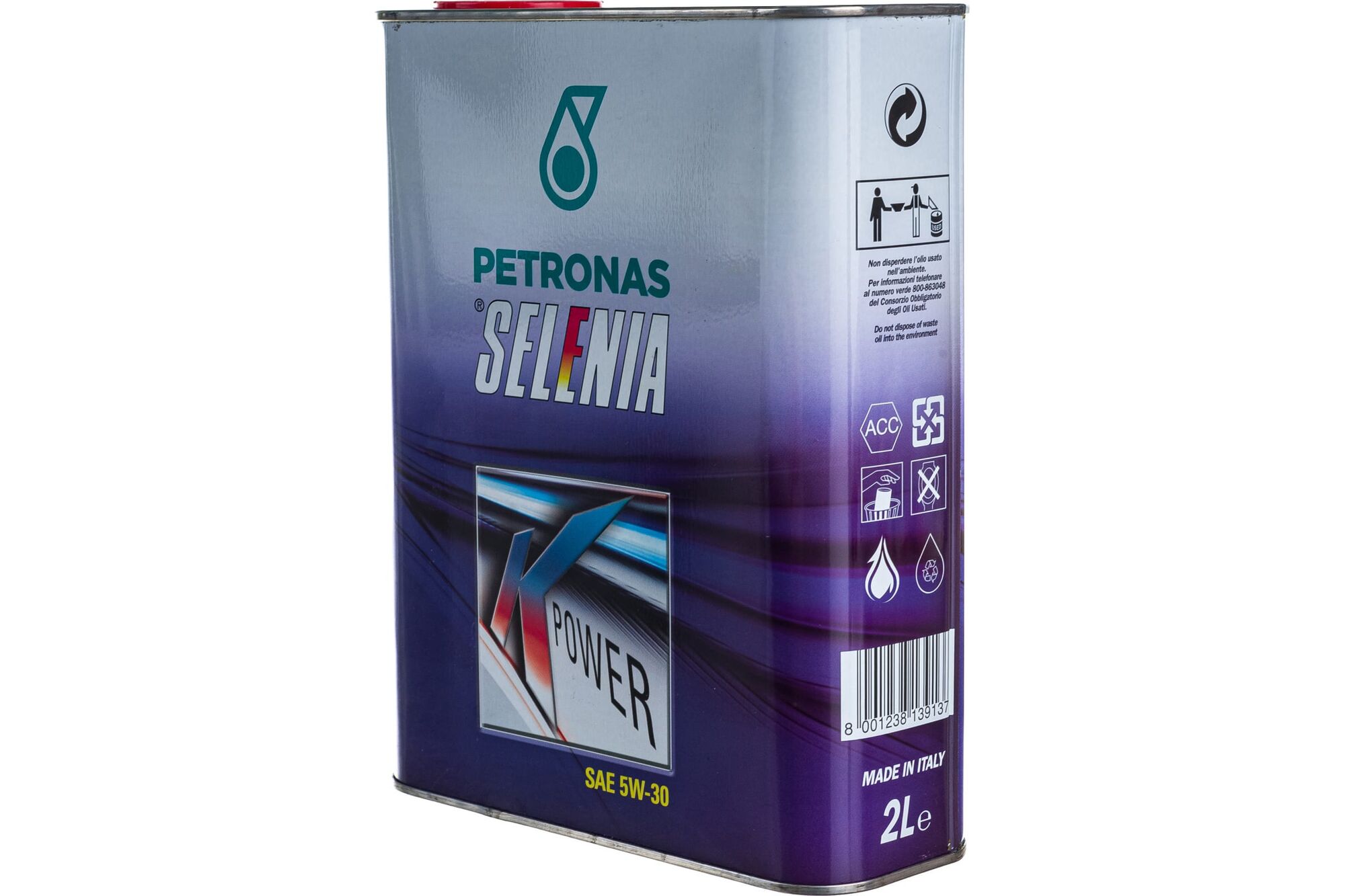 Моторное масло PETRONAS SELENIA К POWER синтетическое, 5W30, 2 л 70025GC5EU Petronas 1