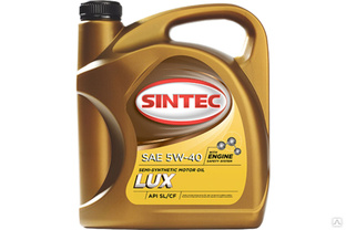 Моторное масло Sintec Люкс 5W-40 SL/CF 4 л 801933 