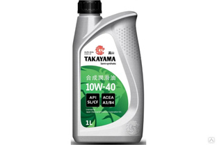 Моторное масло TAKAYAMA SAE 10W-40, API SN/CF, 1 л, пластик 605524 