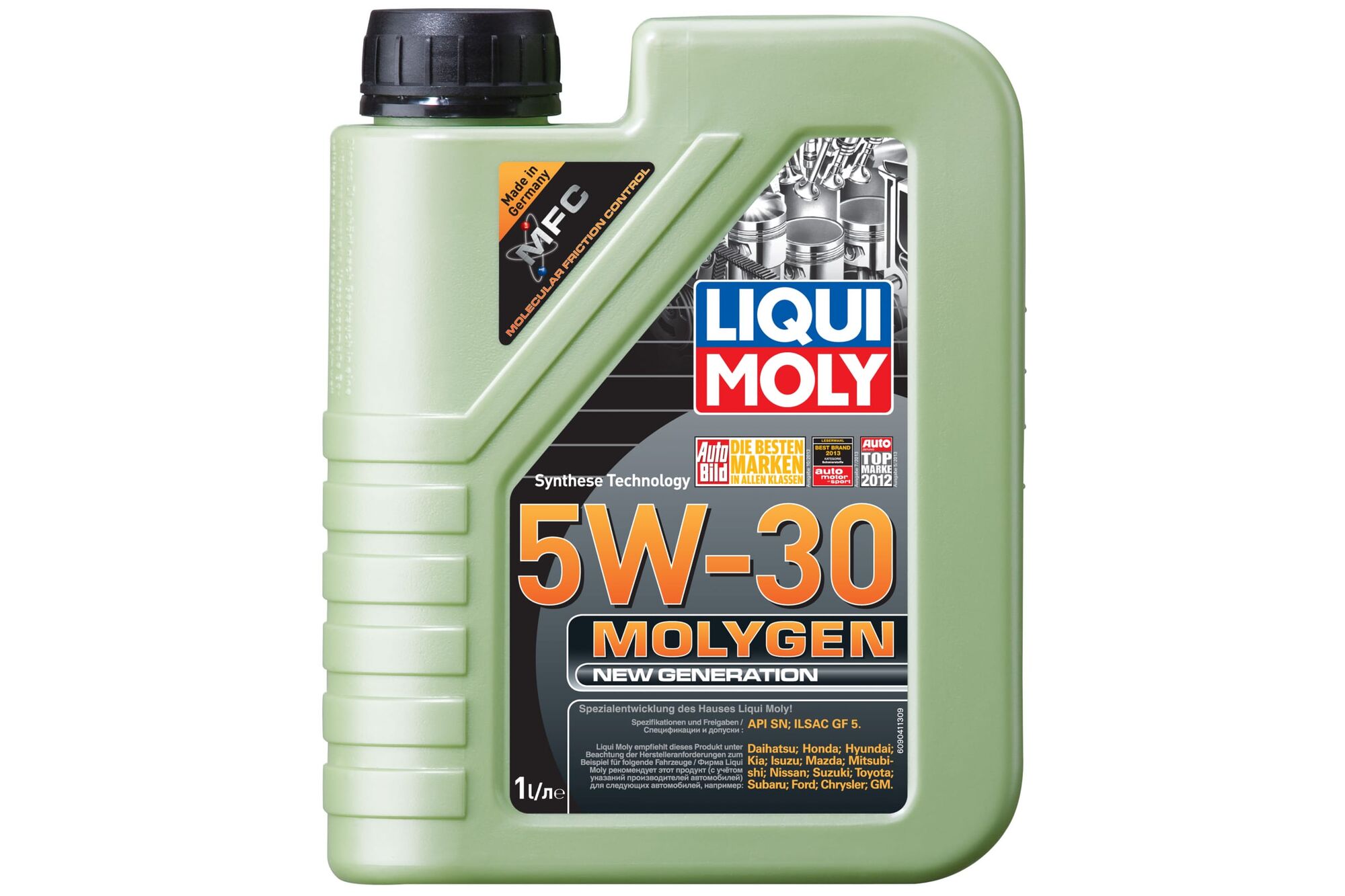 Моторное масло НС-синтетическое LIQUI MOLY Molygen New Generation 5W-30 1 л 9041