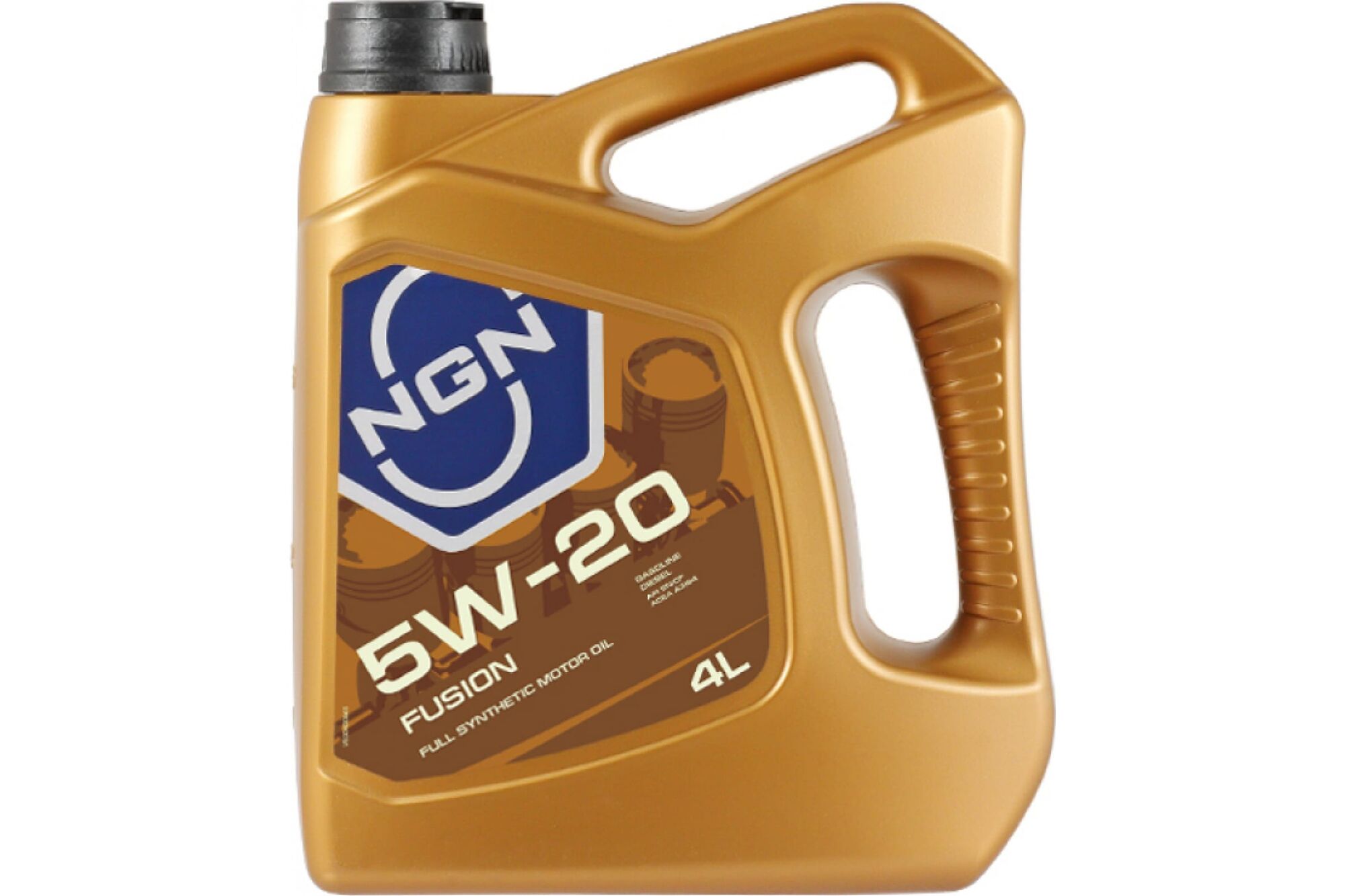 Моторное синтетическое масло NGN 5W-20 SM/CF FUSION, 4 л V172085331