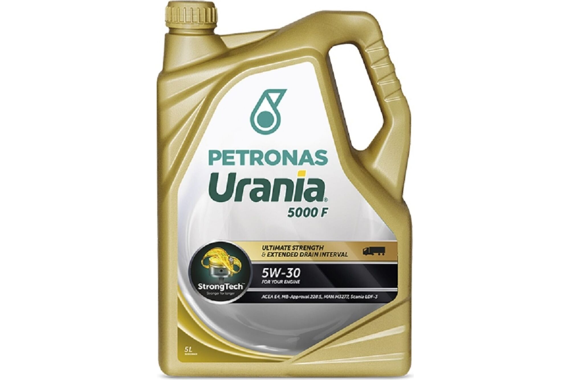 Моторное синтетическое масло Petronas URANIA 5000 F 5W-30 CF ACEA E4, E7, Cummins CES 20077, 5 л 71501MK2EU
