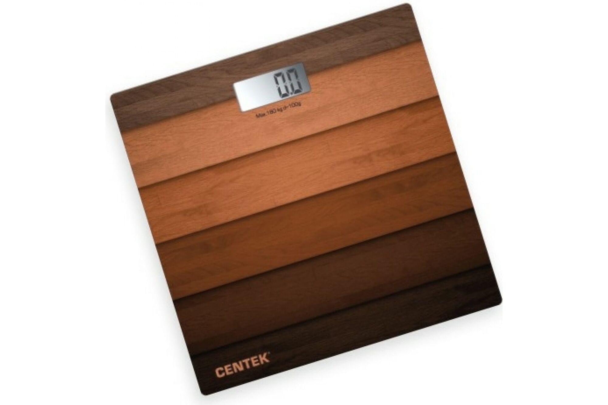 Напольные электронные весы Centek Wood 180 кг, 0.1 кг, LCD 45x28, размер 26х26 см CT-2420 Wood