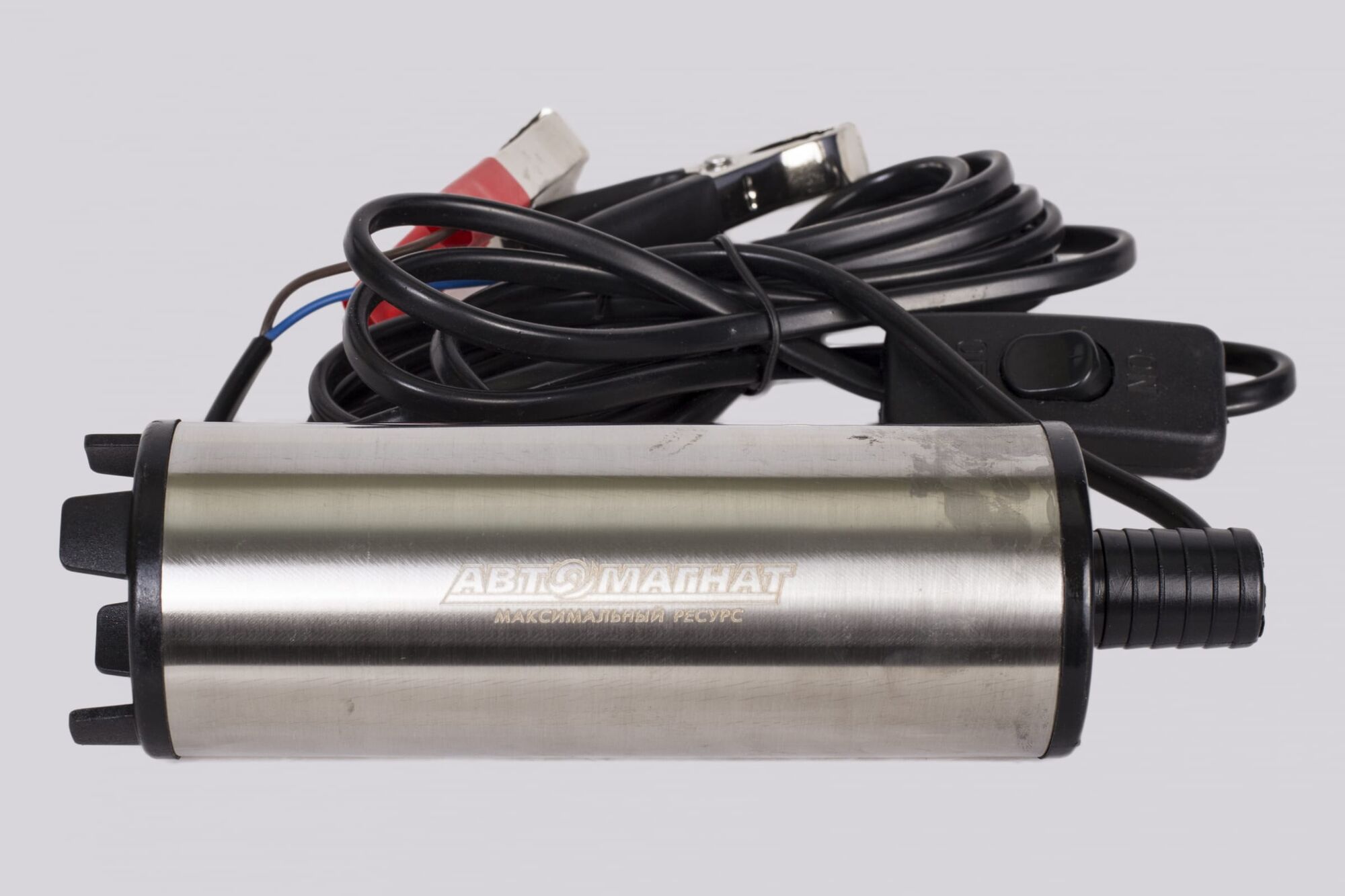 Насос для перекачки топлива Silver АВТОМАГНАТ D50мм, 12 В сетчатый фильтр AM-21-005